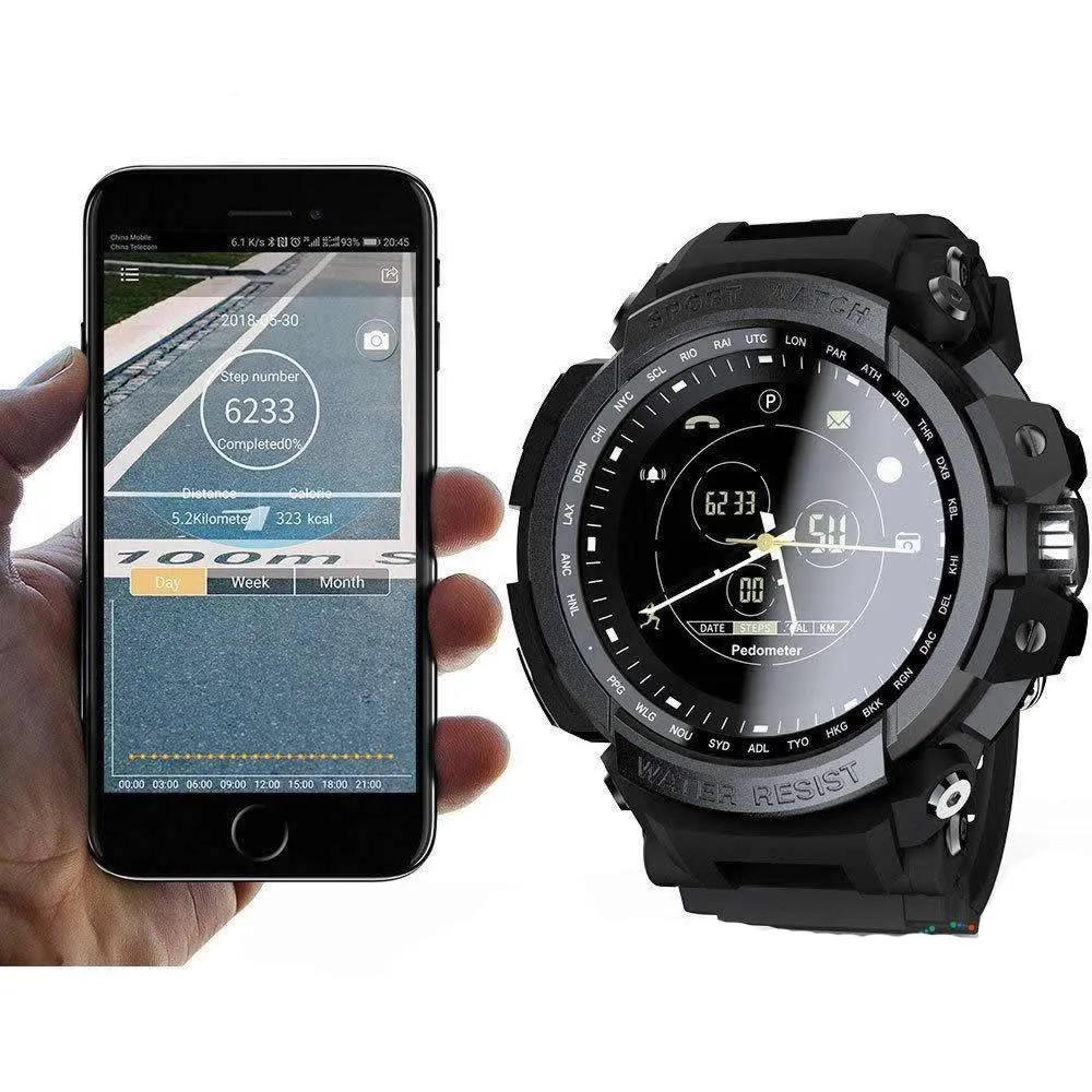 ⌚️ Men's Chronograph SmartWatch sync with Android and Apple iOS iPhone