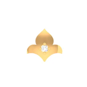 14k Delicate Floral Diamond Smart Watch Stud
