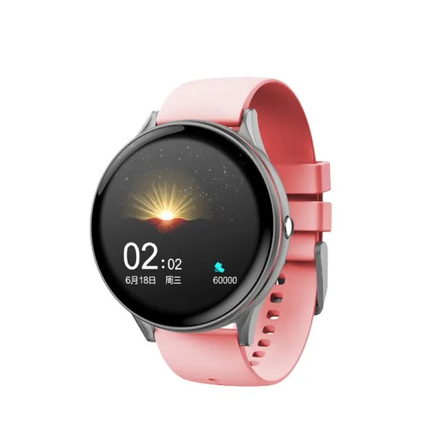 2020 New Full touch screen Smart watch ladies multifunctional sports heart rate blood pressure Smartwatch For IOS Android   box