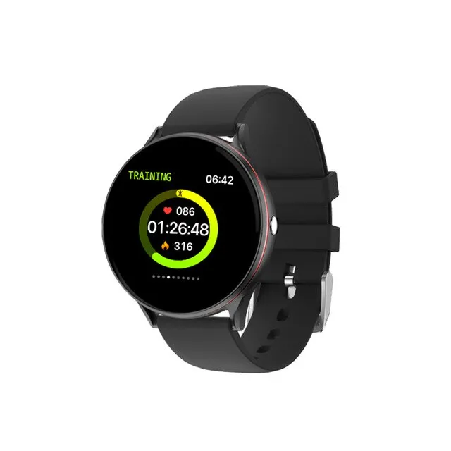 2020 New Full touch screen Smart watch ladies multifunctional sports heart rate blood pressure Smartwatch For IOS Android   box