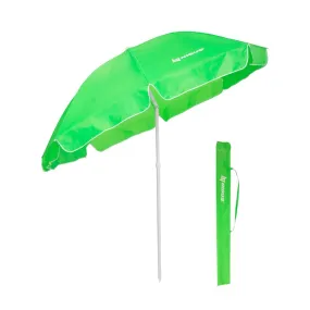 5, 6 ft Wholesale Beach Umbrella Green Folding Tilting with Carry Bag