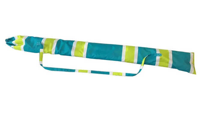 7ft Striped Beach Umbrella With Carry Bag
