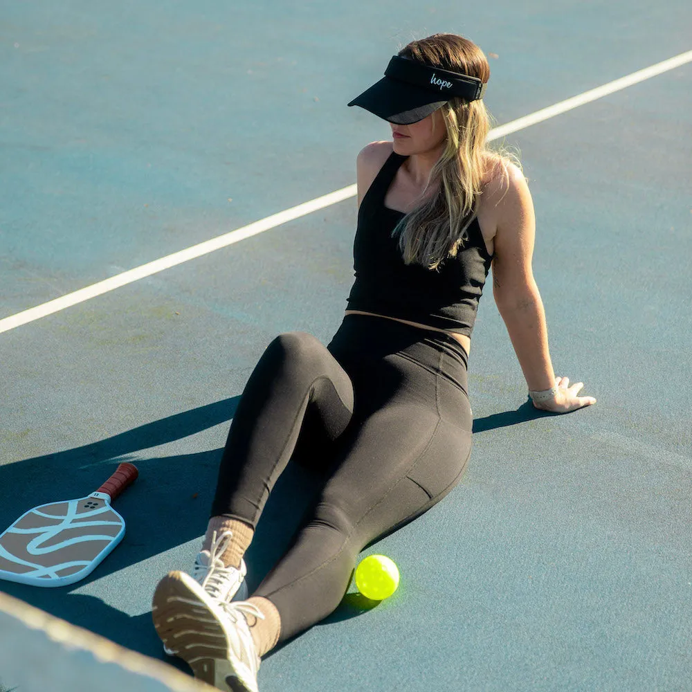 Adjustable Band Sport Visor - Black
