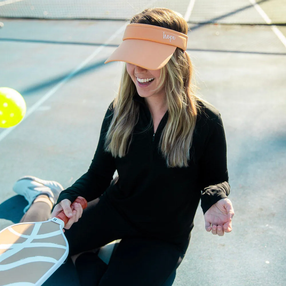 Adjustable Band Sport Visor - Light Orange