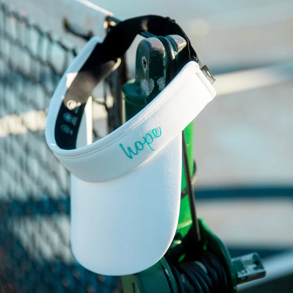 Adjustable Band Sport Visor - White