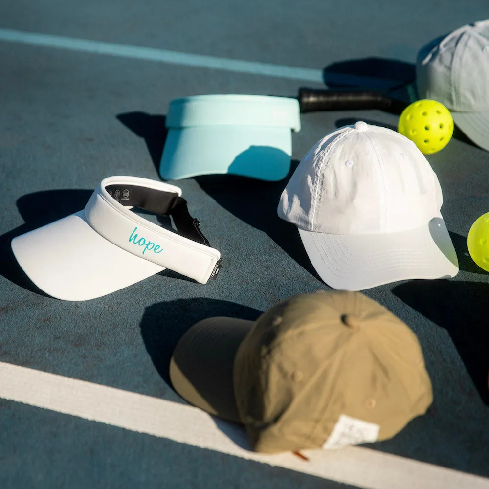 Adjustable Band Sport Visor - White