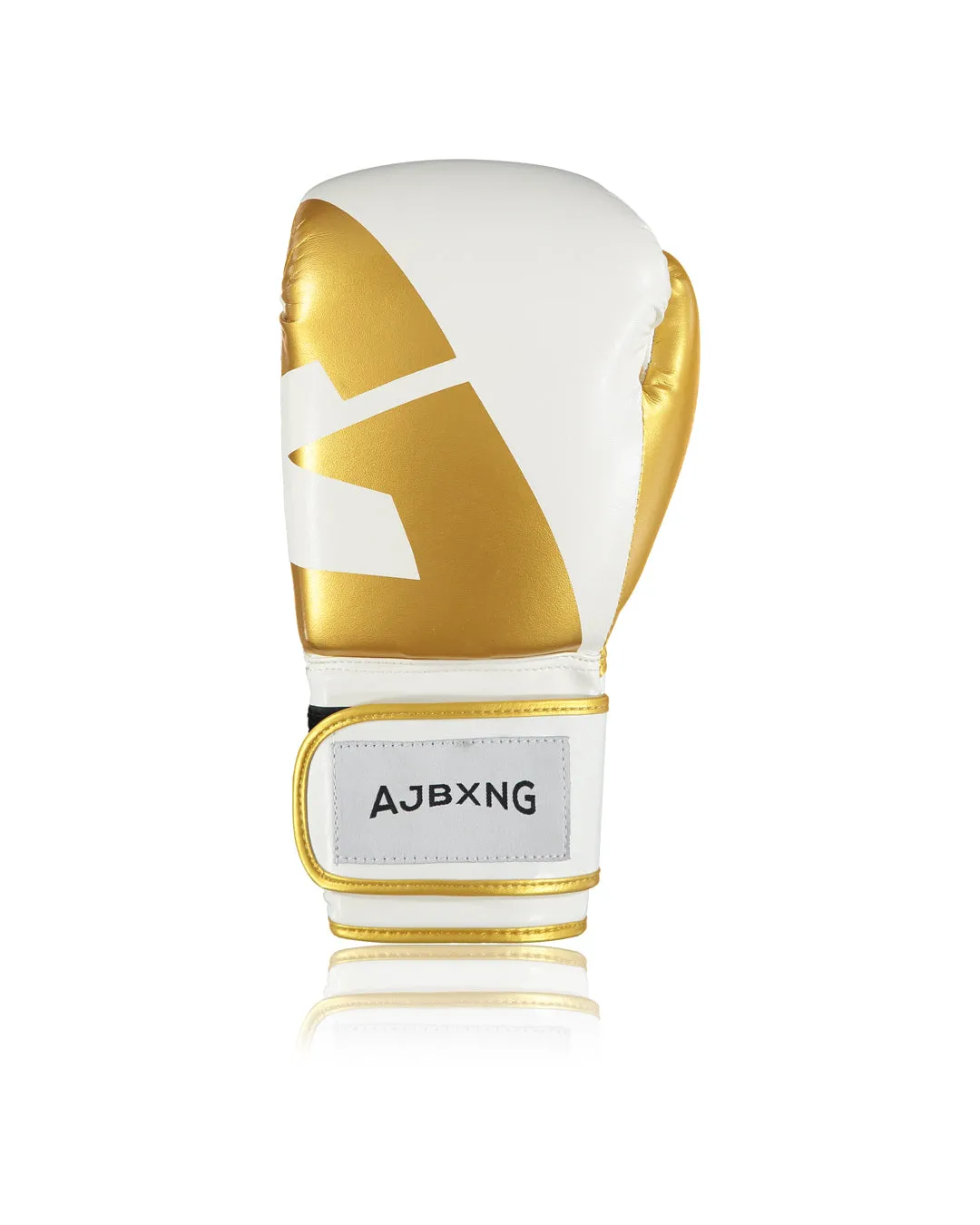 AJBXNG SSG5 Sparring Glove - White and Gold 16oz