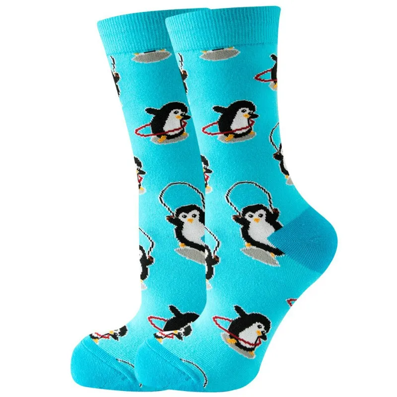 Animal Printed Socks For Autumn And Spring