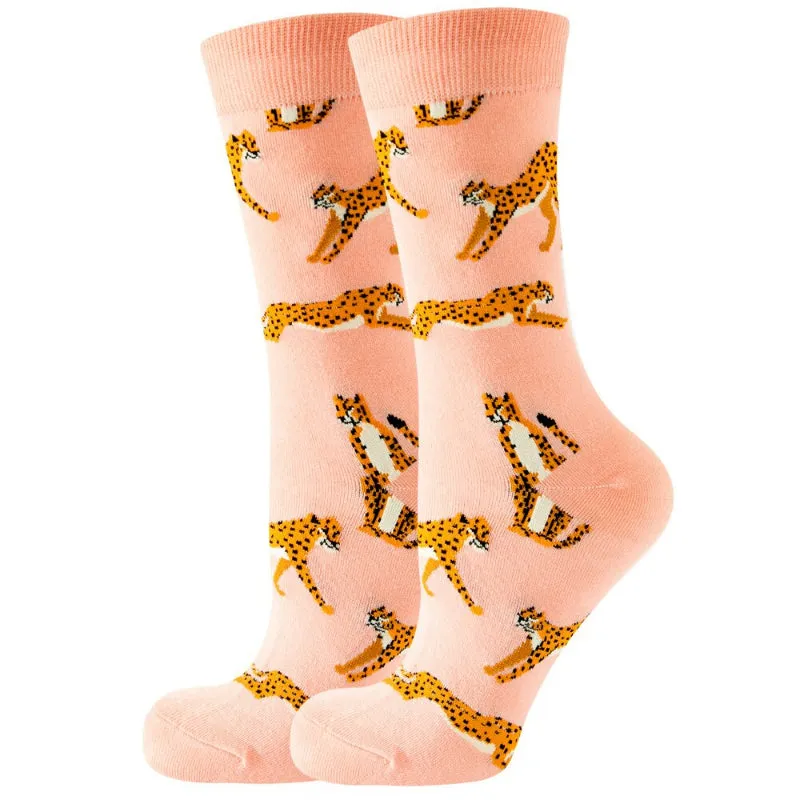 Animal Printed Socks For Autumn And Spring