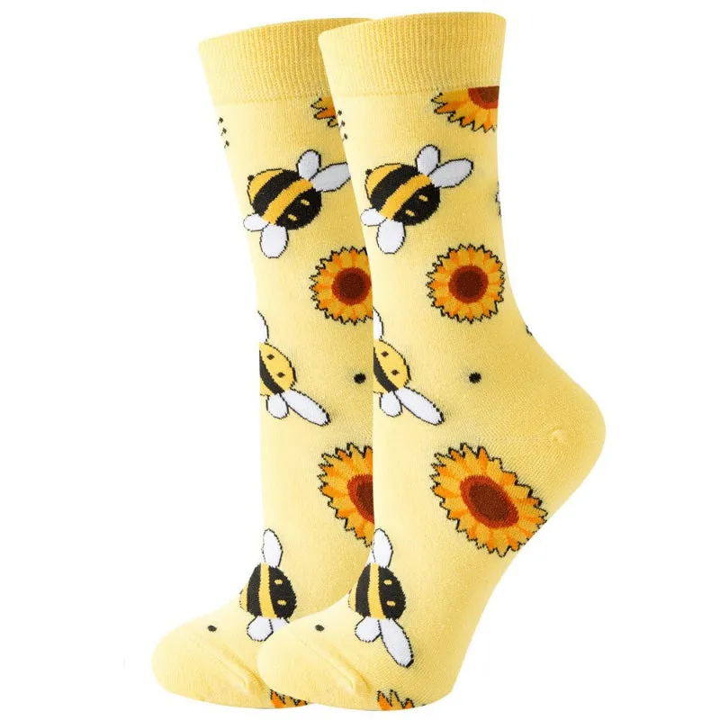 Animal Printed Socks For Autumn And Spring