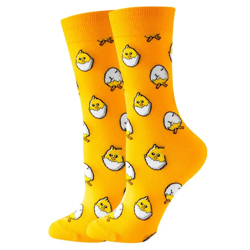 Animal Printed Socks For Autumn And Spring