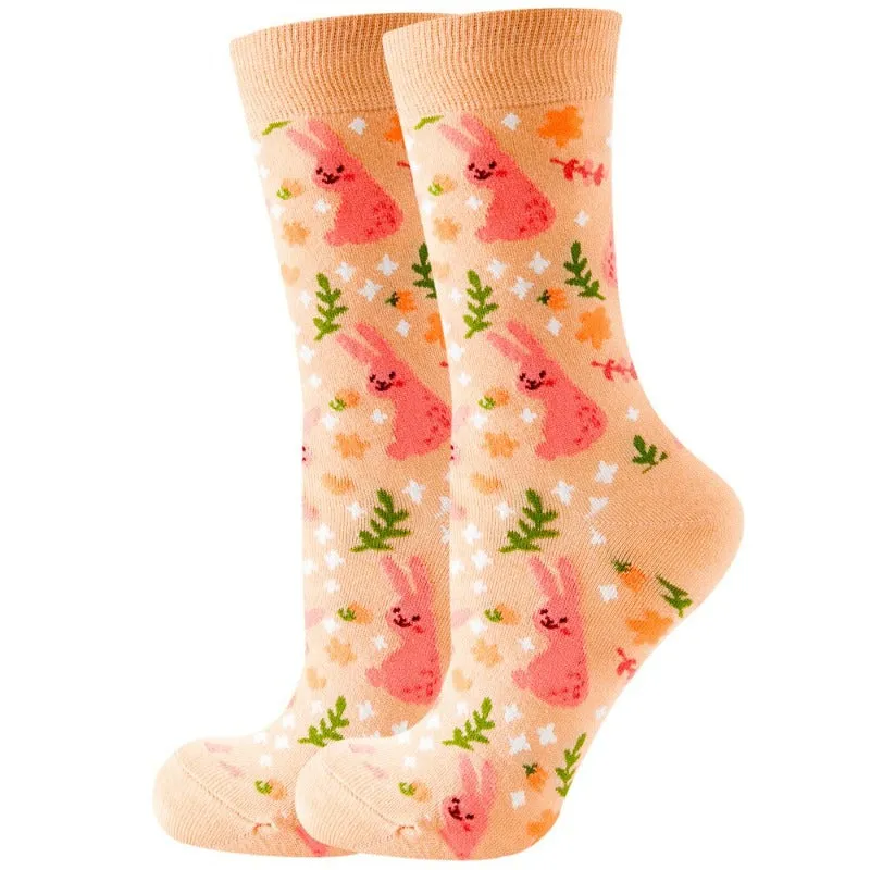 Animal Printed Socks For Autumn And Spring