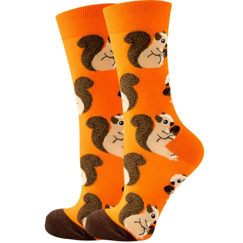 Animal Printed Socks For Autumn And Spring