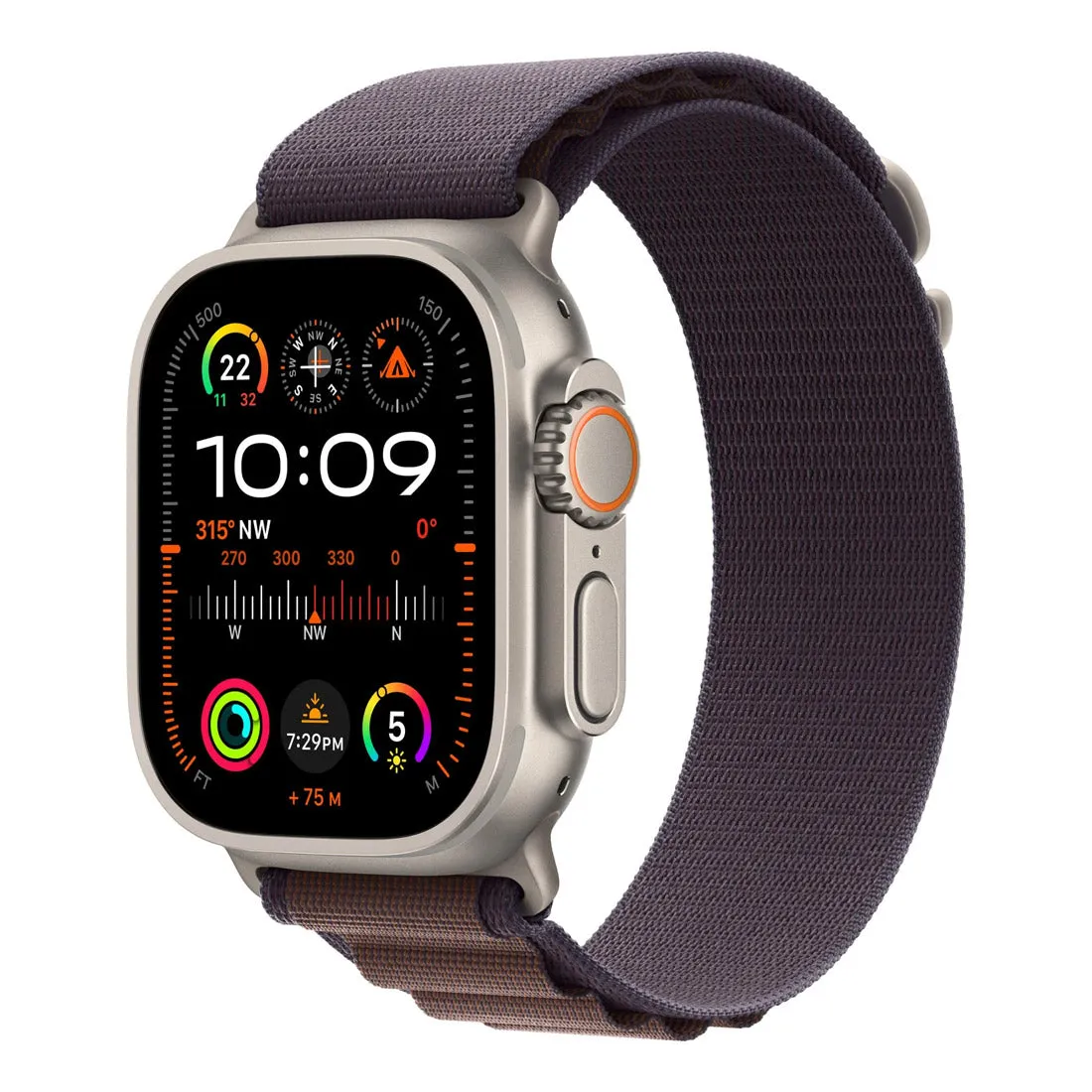 Apple Watch Ultra 2 49mm GPS   Cellular Titanium Case w/ Indigo Alpine Loop Medium - Open Never Used (AU Version)