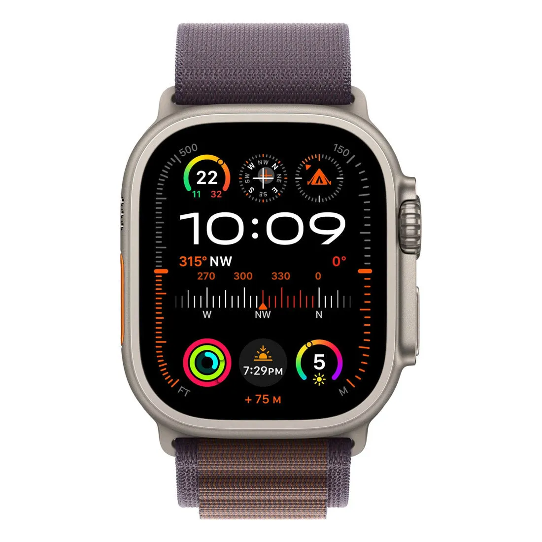 Apple Watch Ultra 2 49mm GPS   Cellular Titanium Case w/ Indigo Alpine Loop Medium - Open Never Used (AU Version)
