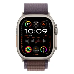 Apple Watch Ultra 2 49mm GPS   Cellular Titanium Case w/ Indigo Alpine Loop Medium - Open Never Used (AU Version)