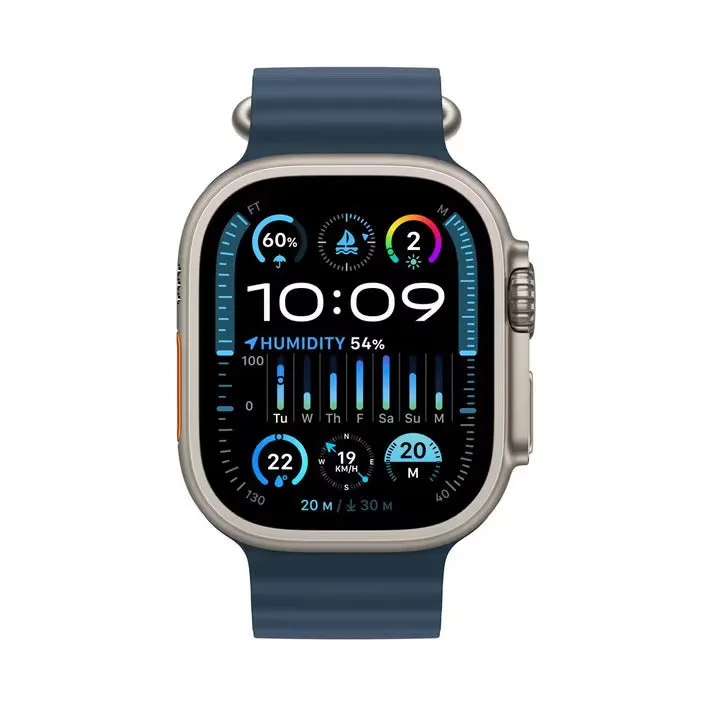Apple Watch Ultra 2 GPS   Cellular 49mm Titanium/Blue Ocean Band - AU Version ( Open Never Used )