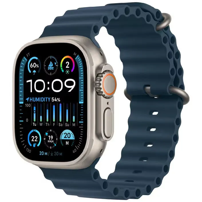 Apple Watch Ultra 2 GPS   Cellular 49mm Titanium/Blue Ocean Band - AU Version ( Open Never Used )