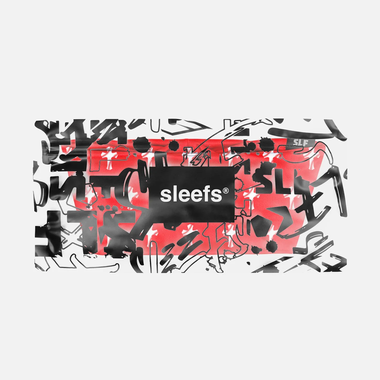 Baseball Cross Pattern Red Headband