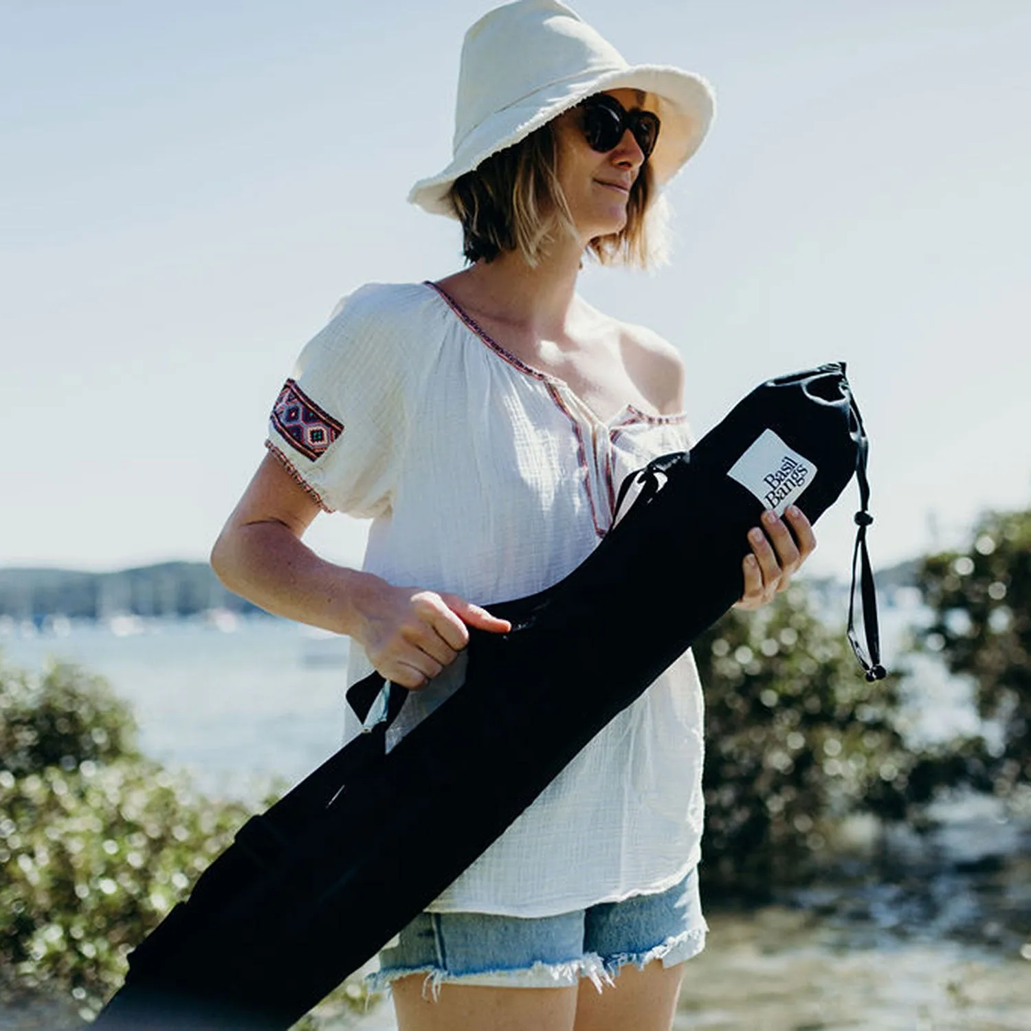 basil bangs | premium beach umbrella | aquatic - LC
