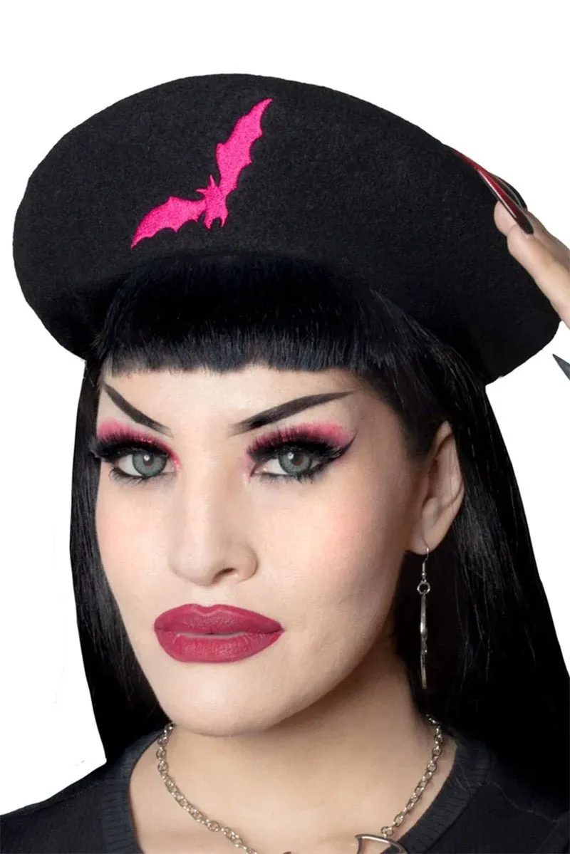 Bat Repeat Beret Hat [PINK]