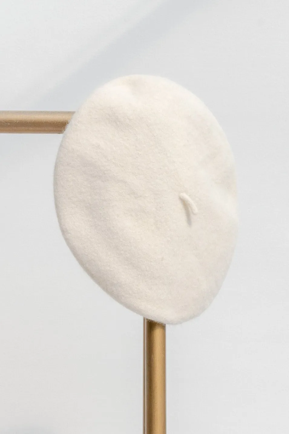Beret - Cream Classic 100% Wool