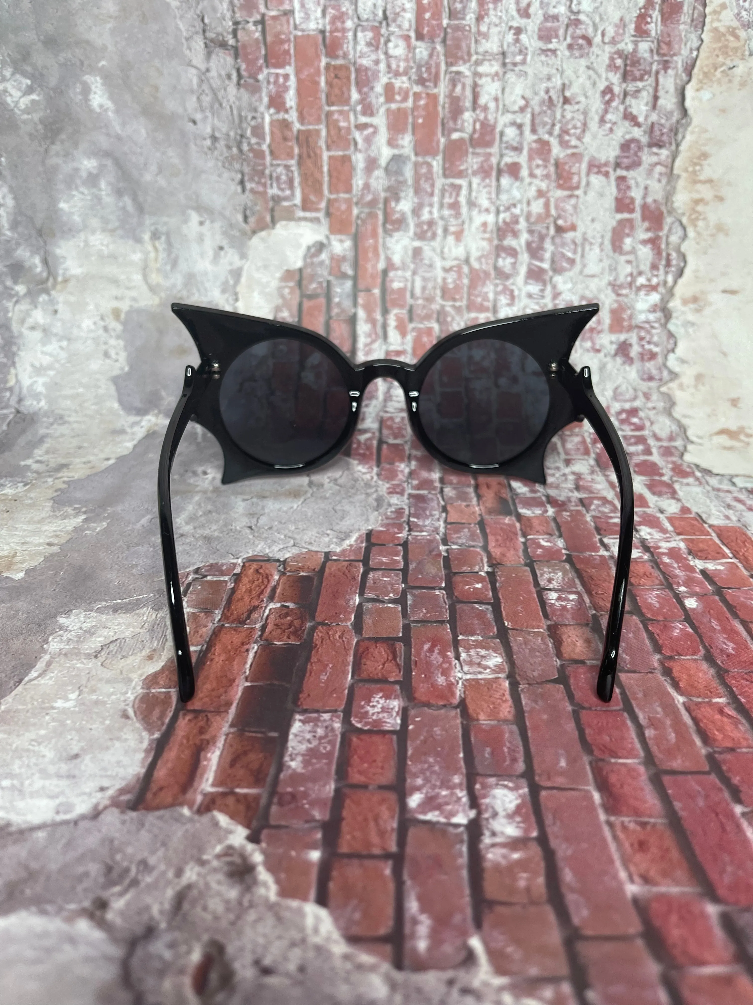 Big Black Bat Wing Glasses