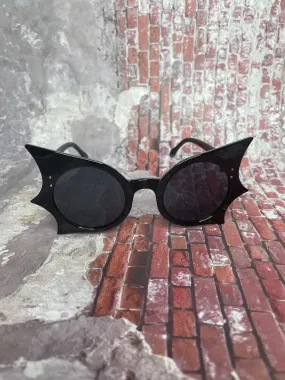 Big Black Bat Wing Glasses