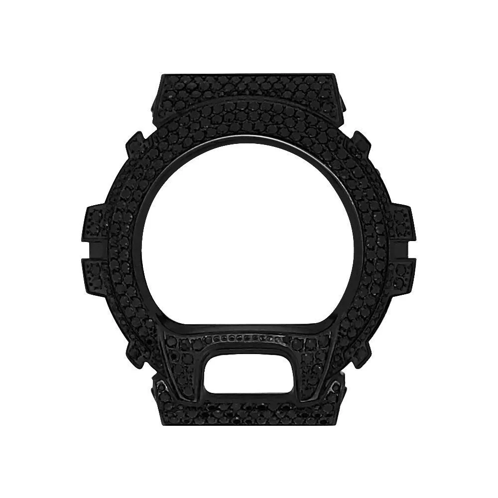 Black CZ Stainless Steel Bezel Case For Casio G Shock DW6900
