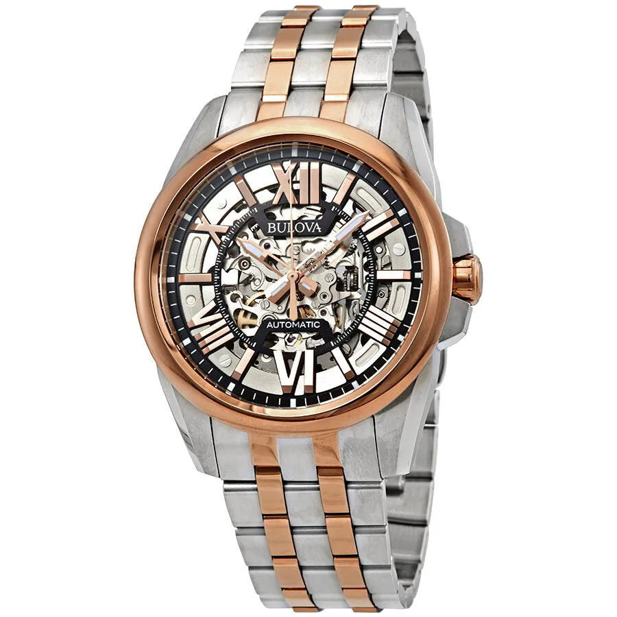 Bulova Classic Automatic Silver Dial Two-tone Men's Watch 98A166