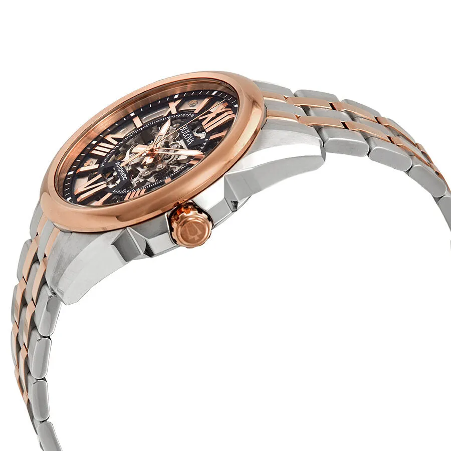 Bulova Classic Automatic Silver Dial Two-tone Men's Watch 98A166