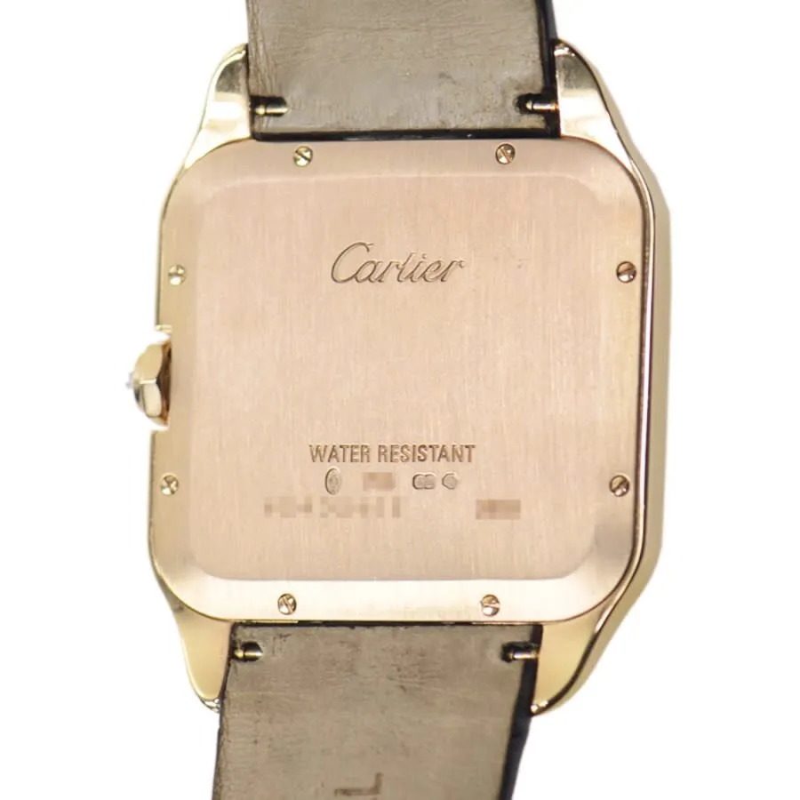 Cartier Santos-Dumont Diamond Bezel Manual Wind 18 kt Rose Gold Men's Watch WH100751