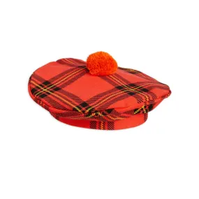 Check Pom Pom Beret