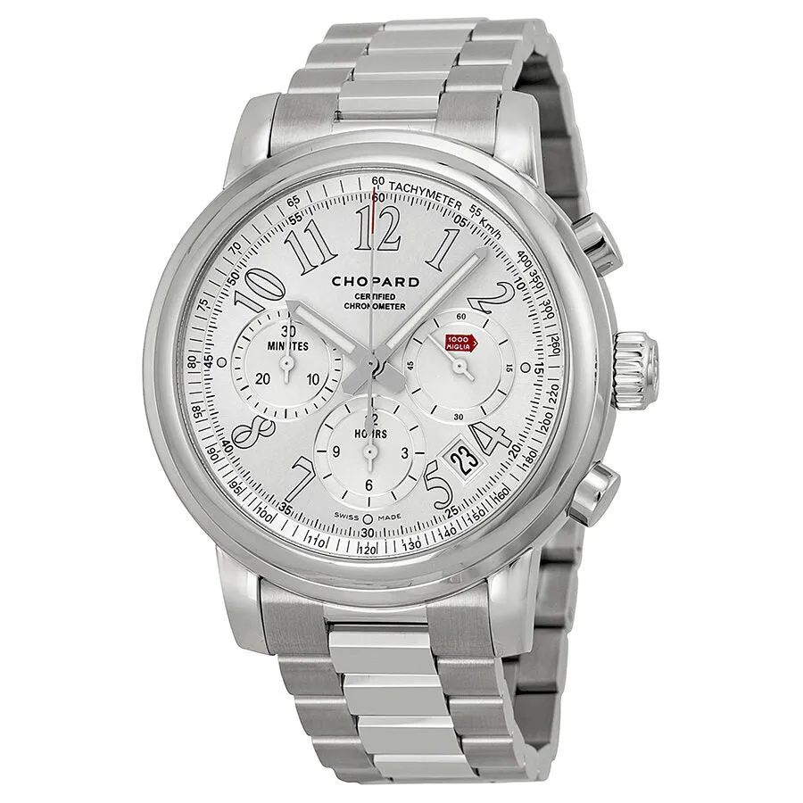 Chopard Mille Miglia Chronograph Mechanical Silver Dial Stainless Men's Watch 158511-3001