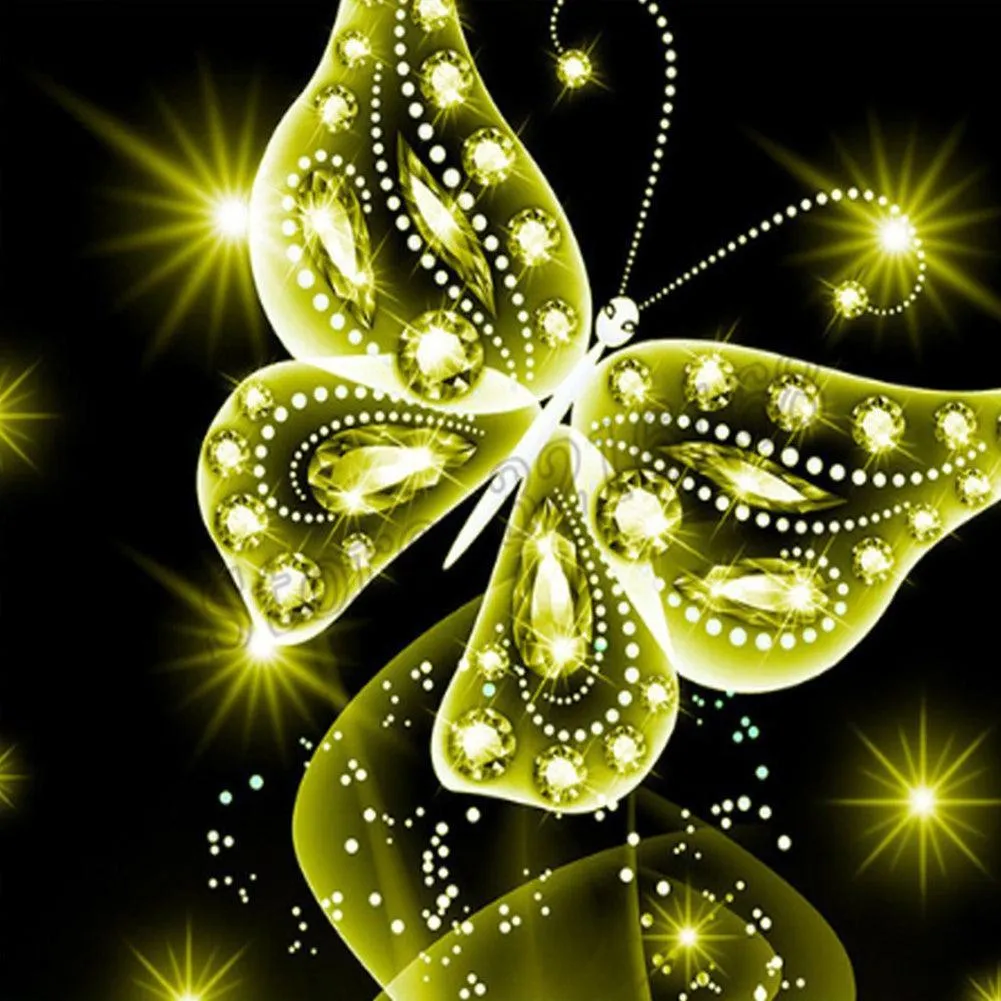 Colorful Butterfly Diamond Art Kit - DIY Ethnic Wall Decor & Gift Set