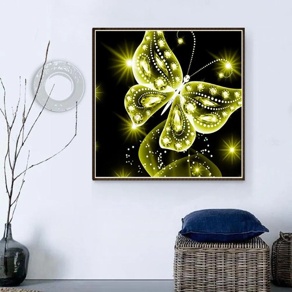 Colorful Butterfly Diamond Art Kit - DIY Ethnic Wall Decor & Gift Set