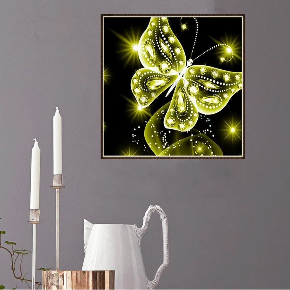 Colorful Butterfly Diamond Art Kit - DIY Ethnic Wall Decor & Gift Set