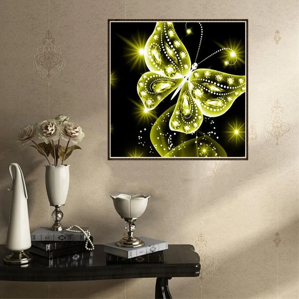 Colorful Butterfly Diamond Art Kit - DIY Ethnic Wall Decor & Gift Set