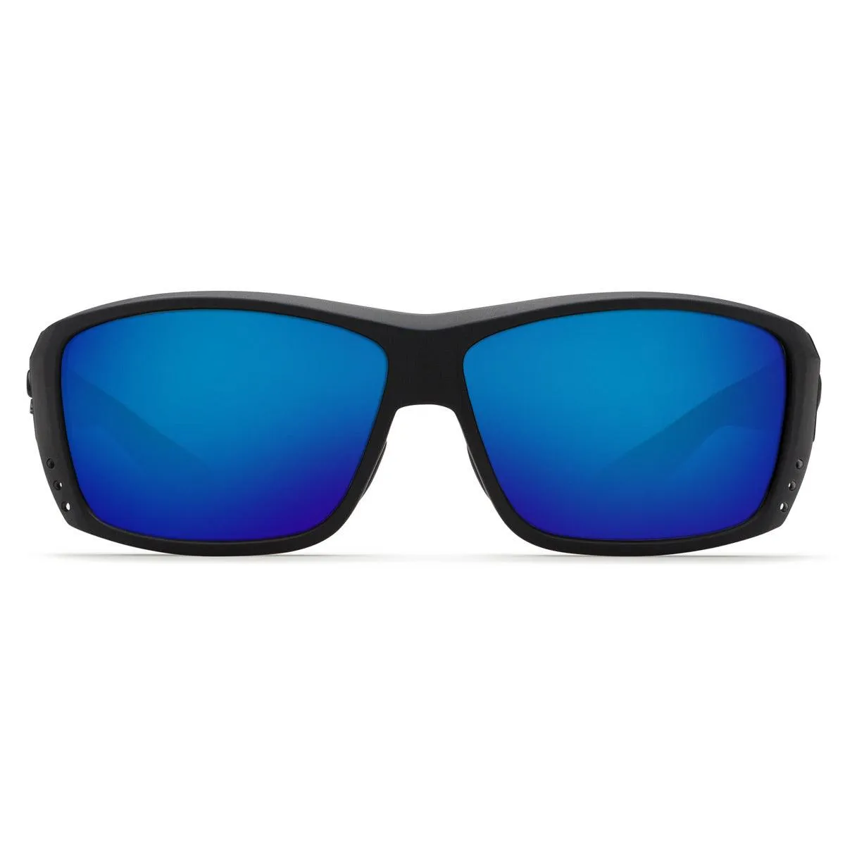 Costa Del Mar AT11OBMP Men's Cat Cay Polarized Plastic 580P Blue Mirror Lens Shiny Black Frame Sunglasses