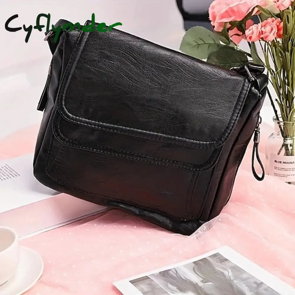 Cyflymder Women's Crossbody Bag Shoulder Bag Messenger Bag PU Leather Outdoor Daily Holiday Zipper Large Capacity Waterproof Lightweight
