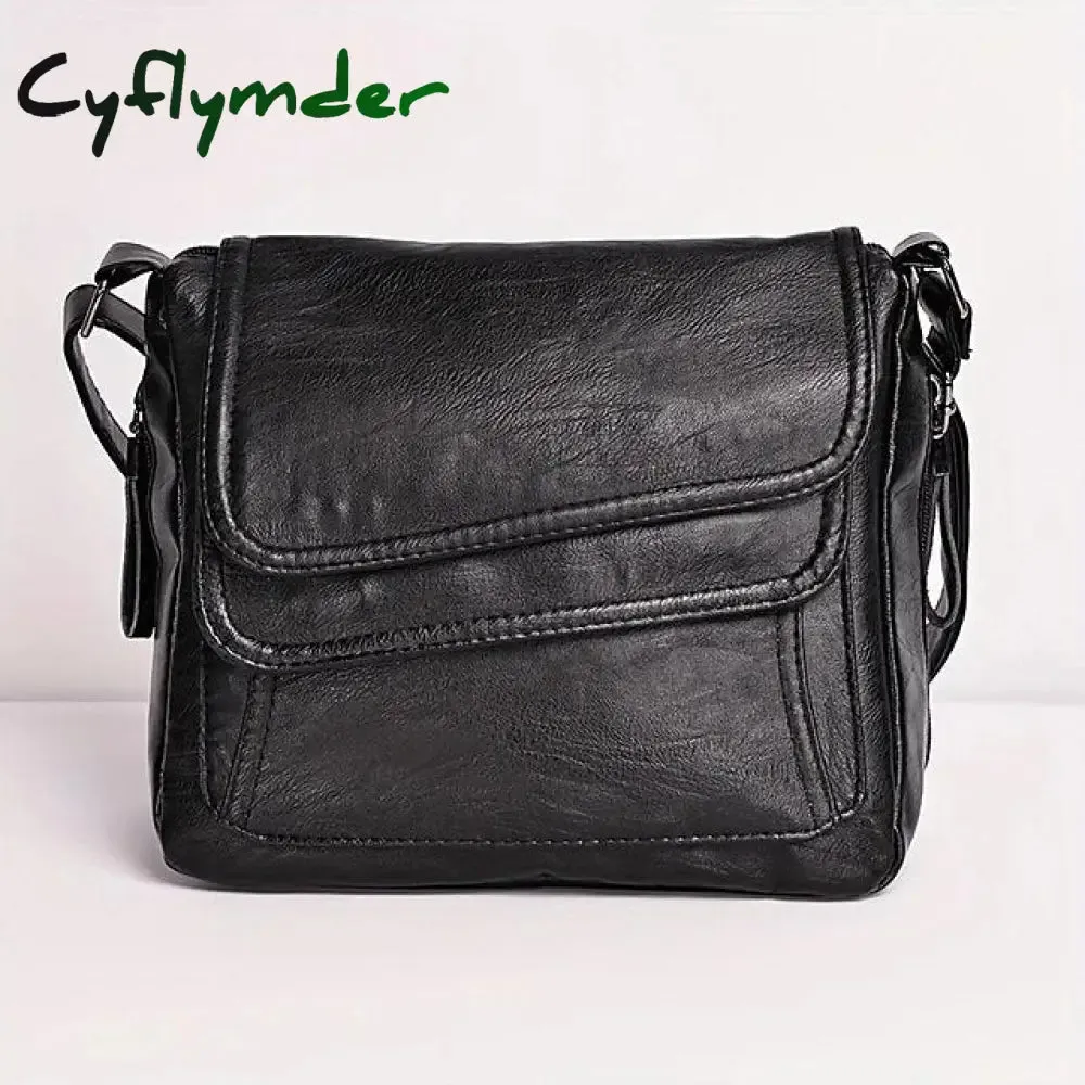 Cyflymder Women's Crossbody Bag Shoulder Bag Messenger Bag PU Leather Outdoor Daily Holiday Zipper Large Capacity Waterproof Lightweight