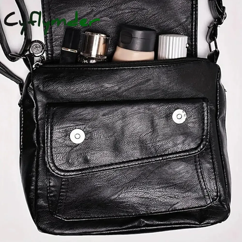 Cyflymder Women's Crossbody Bag Shoulder Bag Messenger Bag PU Leather Outdoor Daily Holiday Zipper Large Capacity Waterproof Lightweight