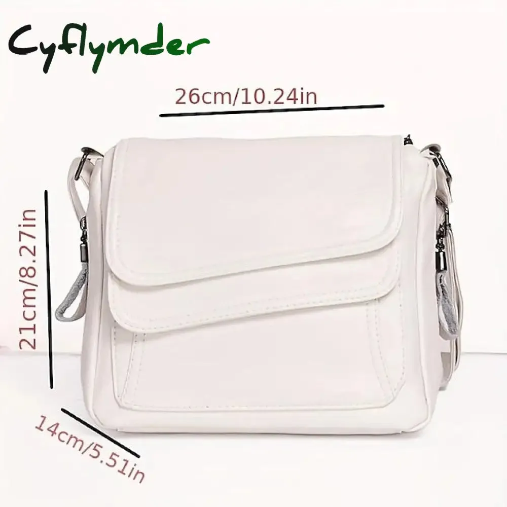 Cyflymder Women's Crossbody Bag Shoulder Bag Messenger Bag PU Leather Outdoor Daily Holiday Zipper Large Capacity Waterproof Lightweight
