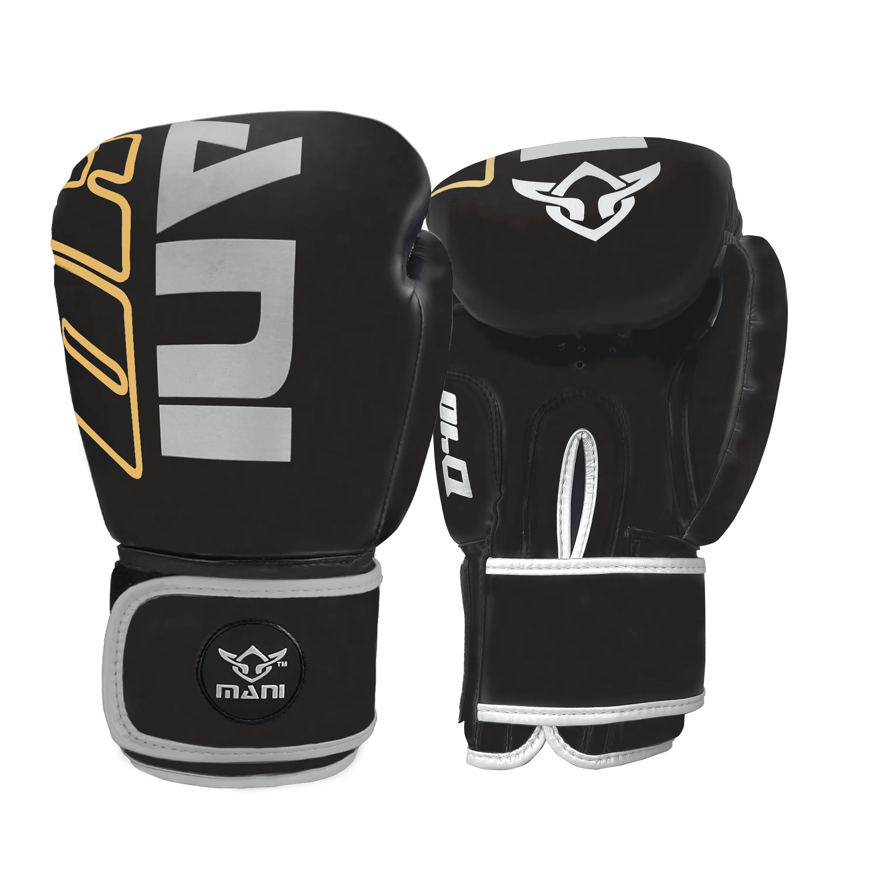 D40 SERIES BLACK - GREY BOXING GLOVES
