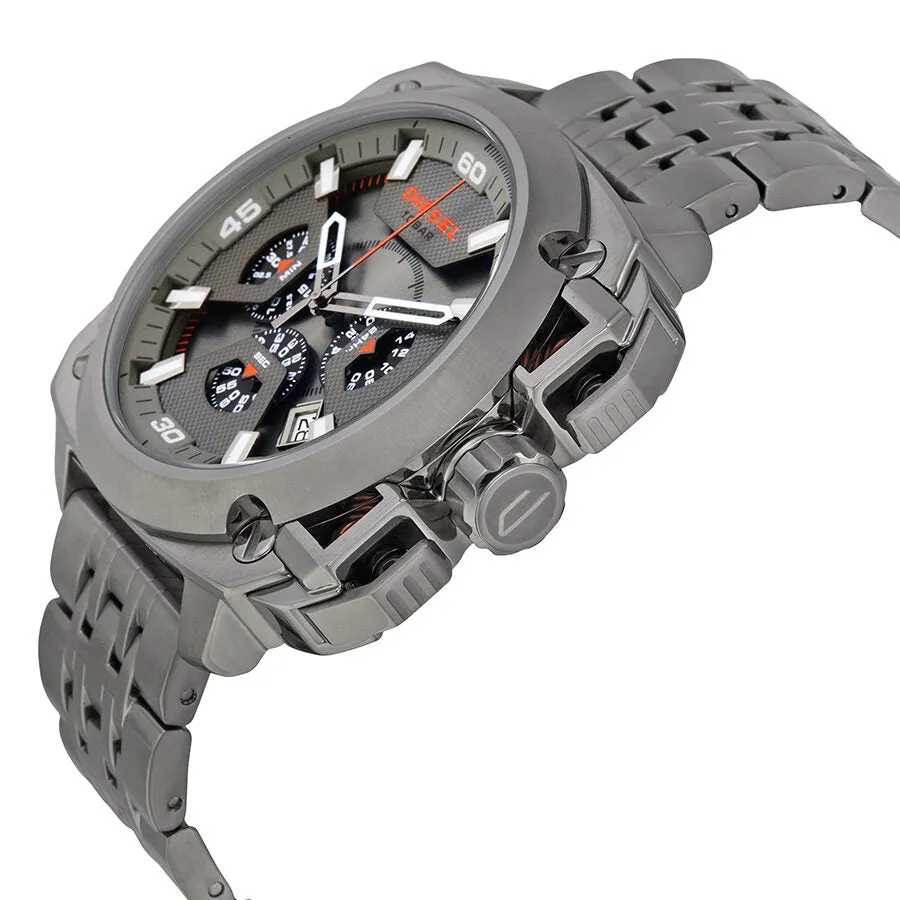 Diesel BAMF Chronograph Grey Dial Grey Ion-plated Men's Watch DZ7344 (Defect)