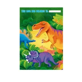 Dinosaur Party Supplies Loot Bags Lolly Bags Pack Of 8 Plastic Foldable
