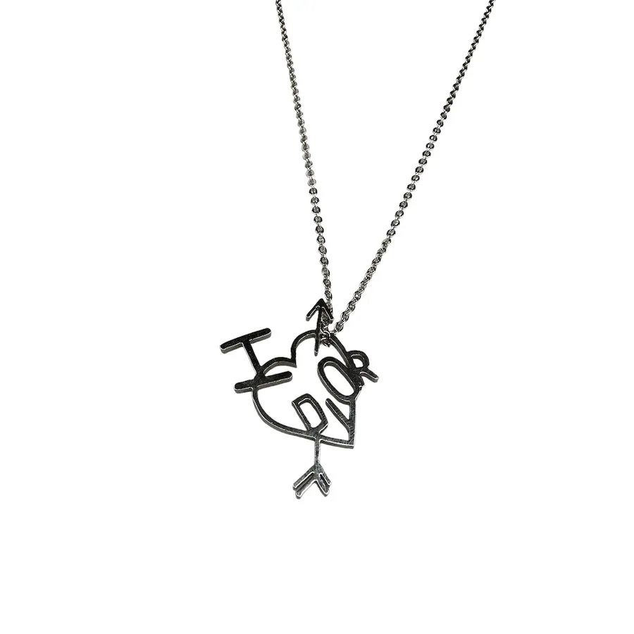 DIOR HEART ARROW NECKLACE