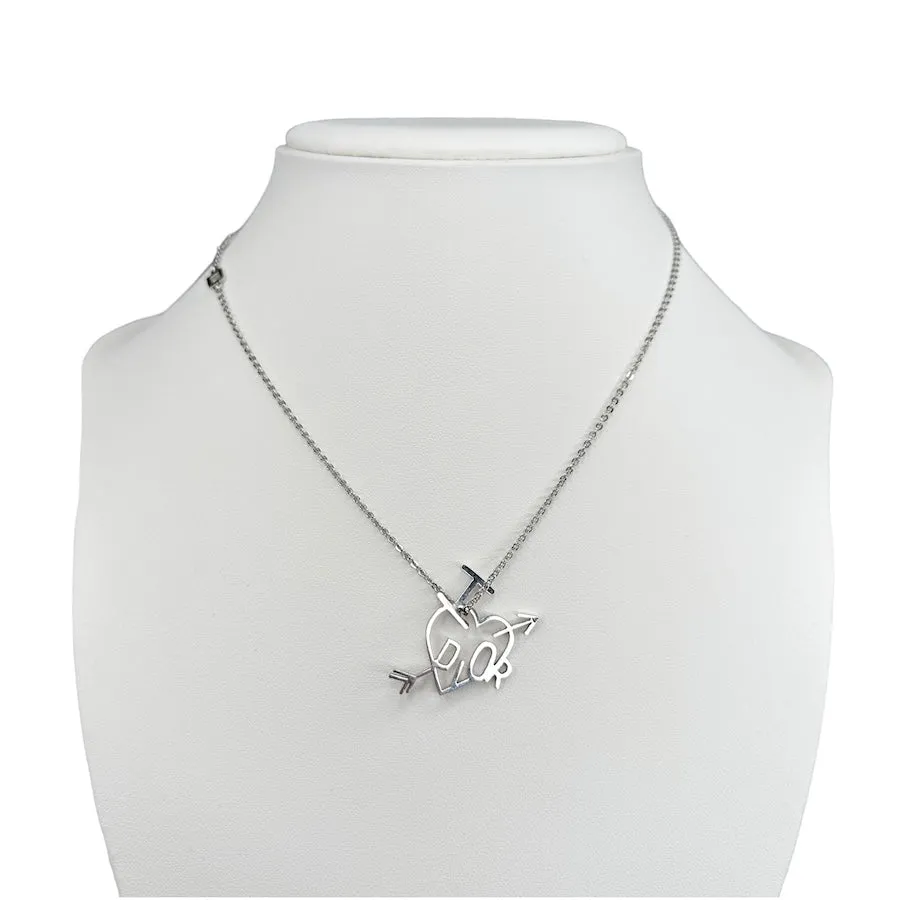 DIOR HEART ARROW NECKLACE