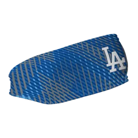 Dodgers Fleece Headband: Sport Plaid