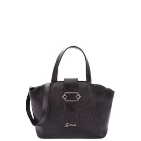 DR586 Women's Stylish Leather Adjustable Strap Handbag Black